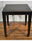 Black Side Table with Inset Floor Tile-1. Asian & Chinese Furniture, Art, Antiques, Vintage Home Décor for sale at FEA Home