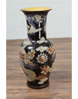Blue Dragon Motif Altar Vase on Black Ground, Found in Vietnamese Temple-11. Asian & Chinese Furniture, Art, Antiques, Vintage Home Décor for sale at FEA Home