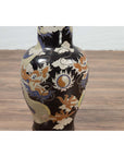 Blue Dragon Motif Altar Vase on Black Ground, Found in Vietnamese Temple-12. Asian & Chinese Furniture, Art, Antiques, Vintage Home Décor for sale at FEA Home