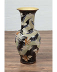 Blue Dragon Motif Altar Vase on Black Ground, Found in Vietnamese Temple-14. Asian & Chinese Furniture, Art, Antiques, Vintage Home Décor for sale at FEA Home
