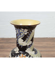 Blue Dragon Motif Altar Vase on Black Ground, Found in Vietnamese Temple-5. Asian & Chinese Furniture, Art, Antiques, Vintage Home Décor for sale at FEA Home