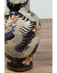 Blue Dragon Motif Altar Vase on Black Ground, Found in Vietnamese Temple-8. Asian & Chinese Furniture, Art, Antiques, Vintage Home Décor for sale at FEA Home