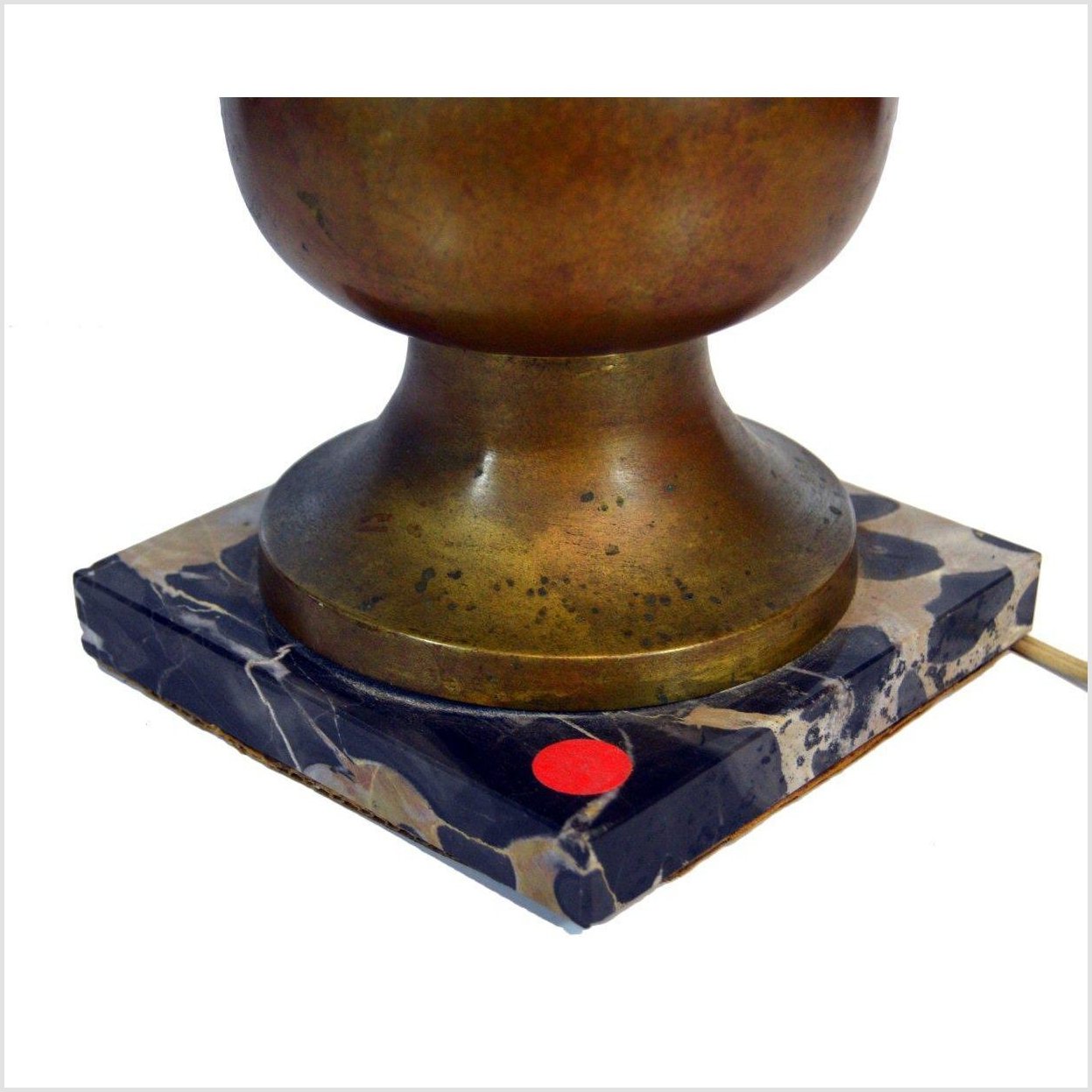 Brass Lamp with Shade-3. Asian & Chinese Furniture, Art, Antiques, Vintage Home Décor for sale at FEA Home