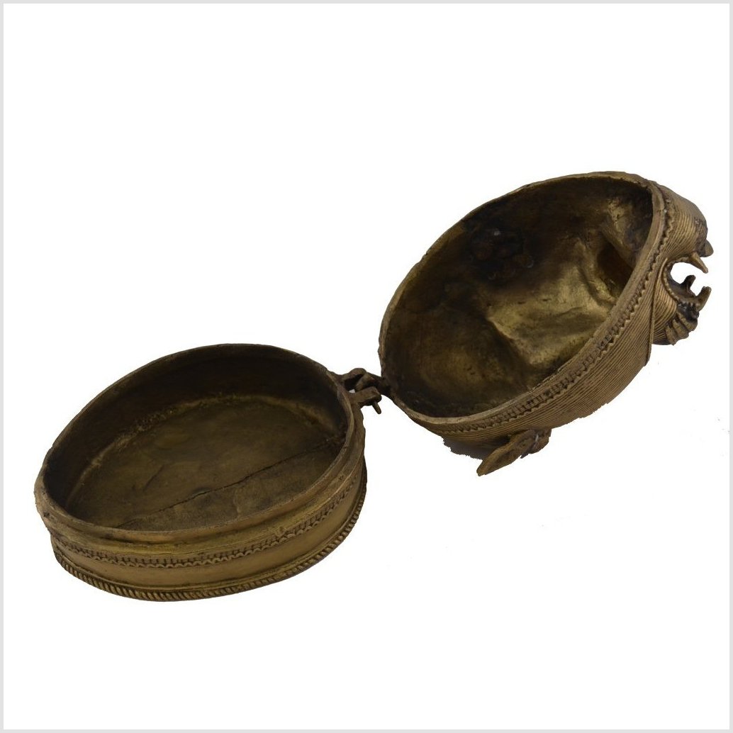 Brass Monkey Head Box-4. Asian & Chinese Furniture, Art, Antiques, Vintage Home Décor for sale at FEA Home