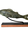 Bronze Fish Sculpture-2. Asian & Chinese Furniture, Art, Antiques, Vintage Home Décor for sale at FEA Home