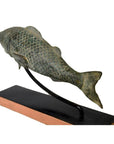 Bronze Fish Sculpture-1. Asian & Chinese Furniture, Art, Antiques, Vintage Home Décor for sale at FEA Home