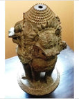 Bronze Guardian Lion Lamp Base-2. Asian & Chinese Furniture, Art, Antiques, Vintage Home Décor for sale at FEA Home