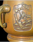 Bronze Japanese Hibachi, Meiji Period-2. Asian & Chinese Furniture, Art, Antiques, Vintage Home Décor for sale at FEA Home