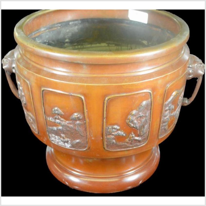 Bronze Japanese Hibachi, Meiji Period-4. Asian & Chinese Furniture, Art, Antiques, Vintage Home Décor for sale at FEA Home