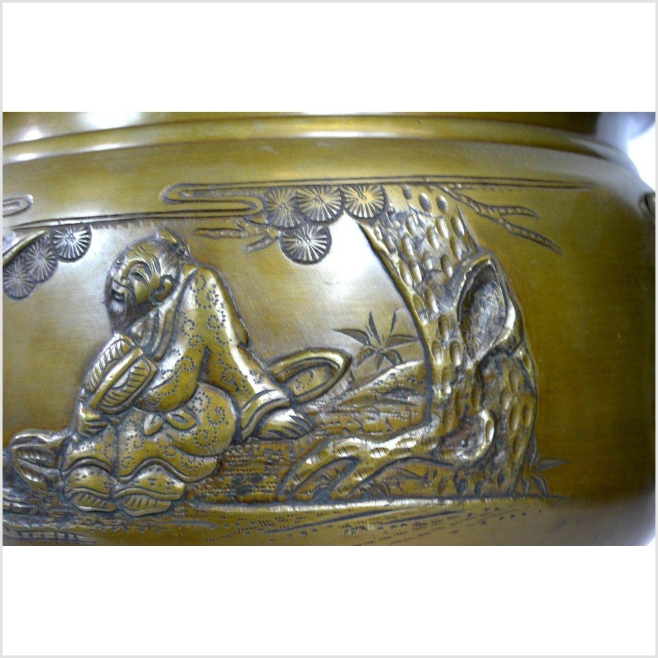 Bronze Japanese Hibachi, Meiji Period-12. Asian & Chinese Furniture, Art, Antiques, Vintage Home Décor for sale at FEA Home