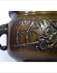 Bronze Japanese Hibachi, Meiji Period-5. Asian & Chinese Furniture, Art, Antiques, Vintage Home Décor for sale at FEA Home
