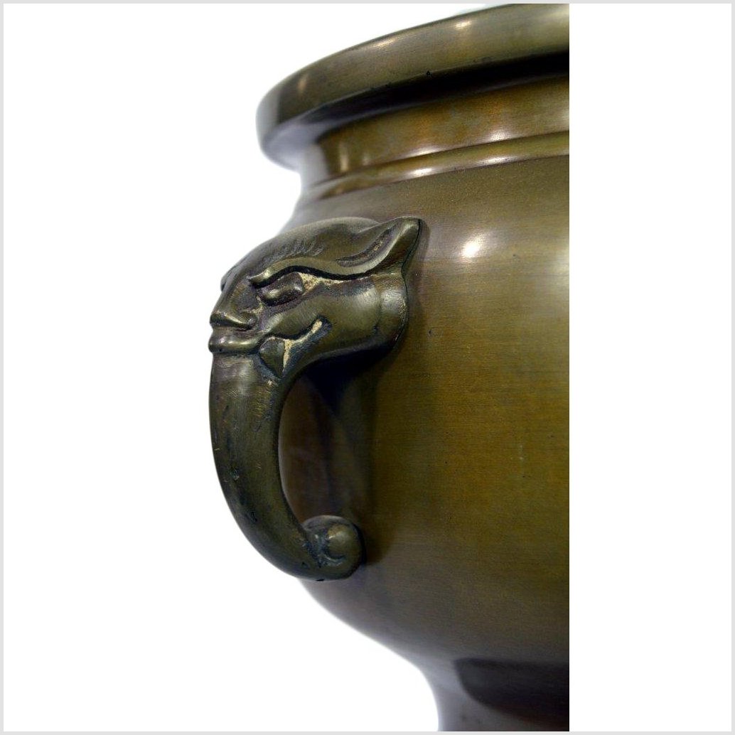 Bronze Japanese Hibachi, Meiji Period-7. Asian & Chinese Furniture, Art, Antiques, Vintage Home Décor for sale at FEA Home