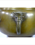 Bronze Japanese Hibachi, Meiji Period-8. Asian & Chinese Furniture, Art, Antiques, Vintage Home Décor for sale at FEA Home