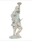 Verde-Gris Bronze Statue Japanese Samurai Warrior-2. Asian & Chinese Furniture, Art, Antiques, Vintage Home Décor for sale at FEA Home