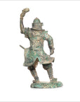Verde-Gris Bronze Statue Japanese Samurai Warrior-3. Asian & Chinese Furniture, Art, Antiques, Vintage Home Décor for sale at FEA Home