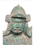 Verde-Gris Bronze Statue Japanese Samurai Warrior-4. Asian & Chinese Furniture, Art, Antiques, Vintage Home Décor for sale at FEA Home