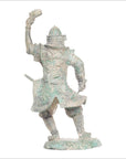 Verde-Gris Bronze Statue Japanese Samurai Warrior-5. Asian & Chinese Furniture, Art, Antiques, Vintage Home Décor for sale at FEA Home