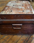 Brown Metal Trunk-4. Asian & Chinese Furniture, Art, Antiques, Vintage Home Décor for sale at FEA Home