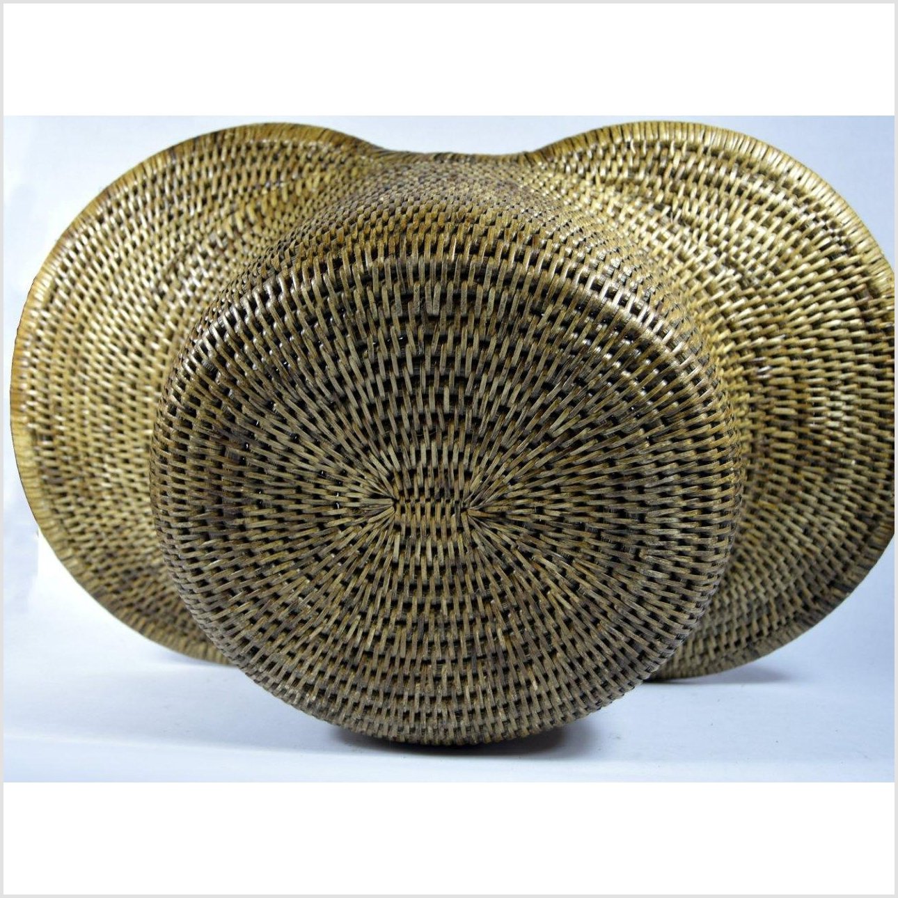 Burma Hand Woven Hat Basket-10. Asian & Chinese Furniture, Art, Antiques, Vintage Home Décor for sale at FEA Home