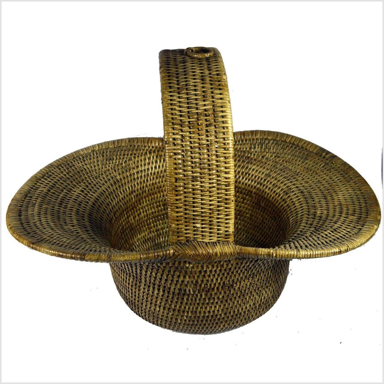 Burma Hand Woven Hat Basket-2. Asian & Chinese Furniture, Art, Antiques, Vintage Home Décor for sale at FEA Home