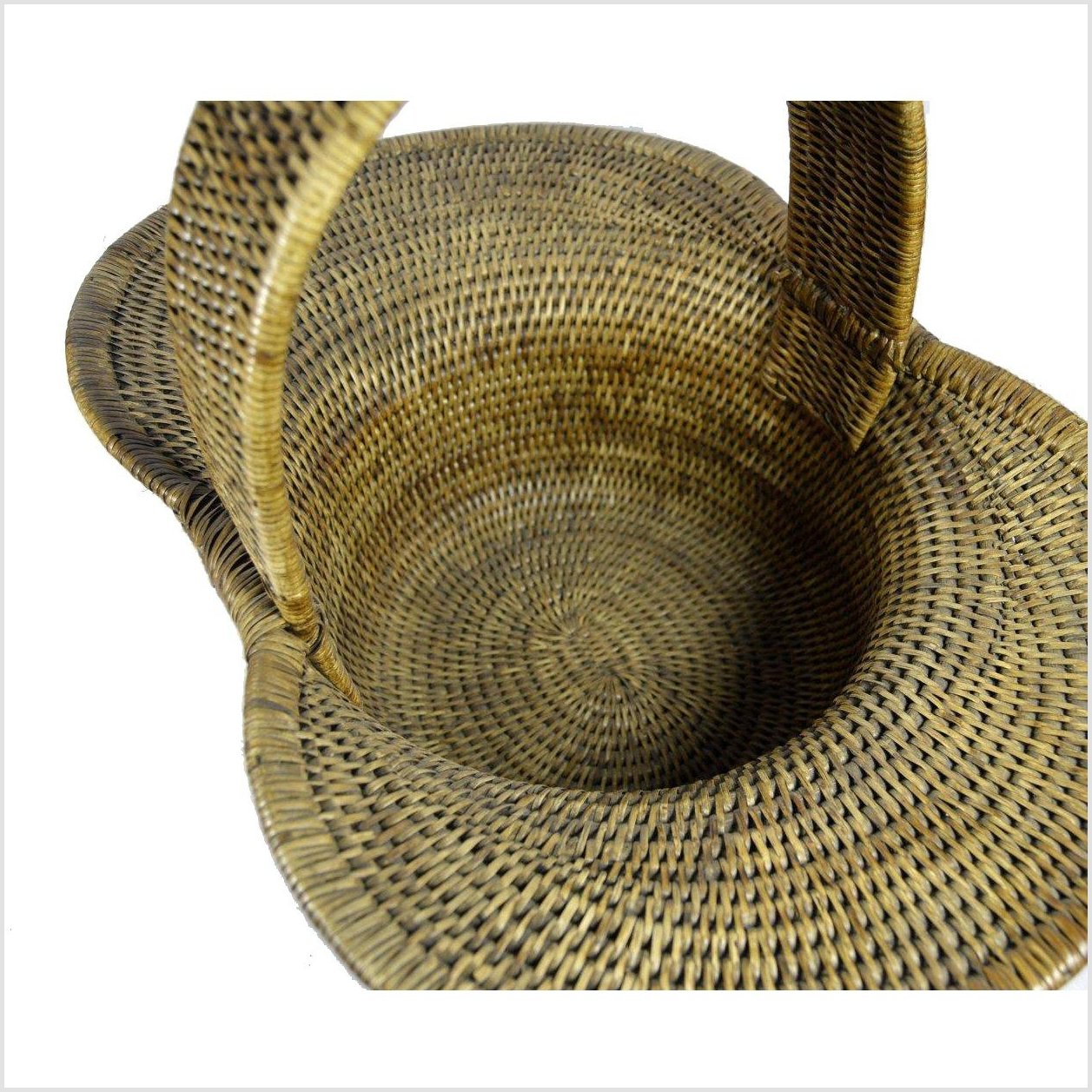 Burma Hand Woven Hat Basket-5. Asian & Chinese Furniture, Art, Antiques, Vintage Home Décor for sale at FEA Home