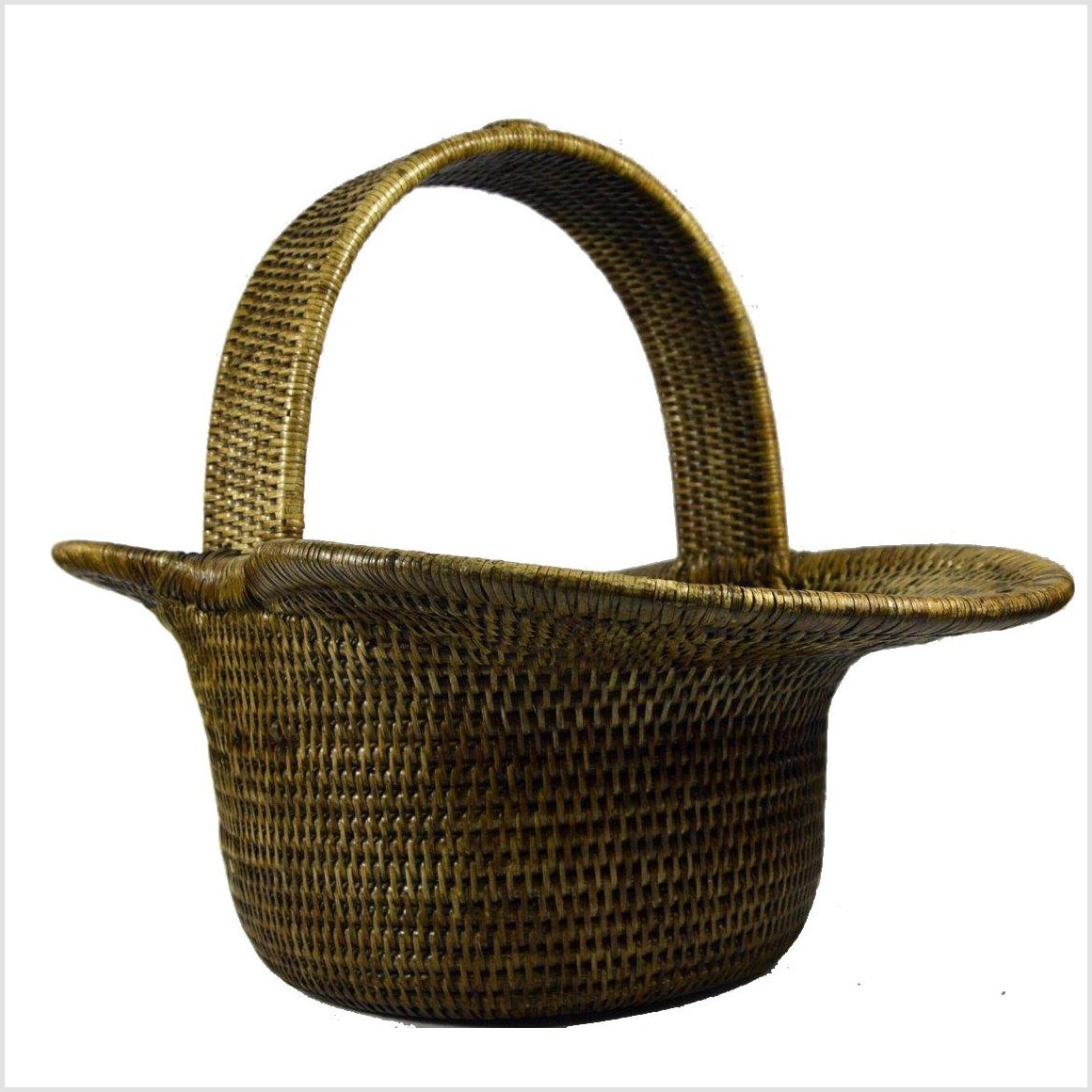 Burma Hand Woven Hat Basket-7. Asian & Chinese Furniture, Art, Antiques, Vintage Home Décor for sale at FEA Home