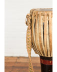 Burmese Late 19th Century Teak Ozi Goblet Shaped Drum with Black and Red Lacquer-8. Asian & Chinese Furniture, Art, Antiques, Vintage Home Décor for sale at FEA Home