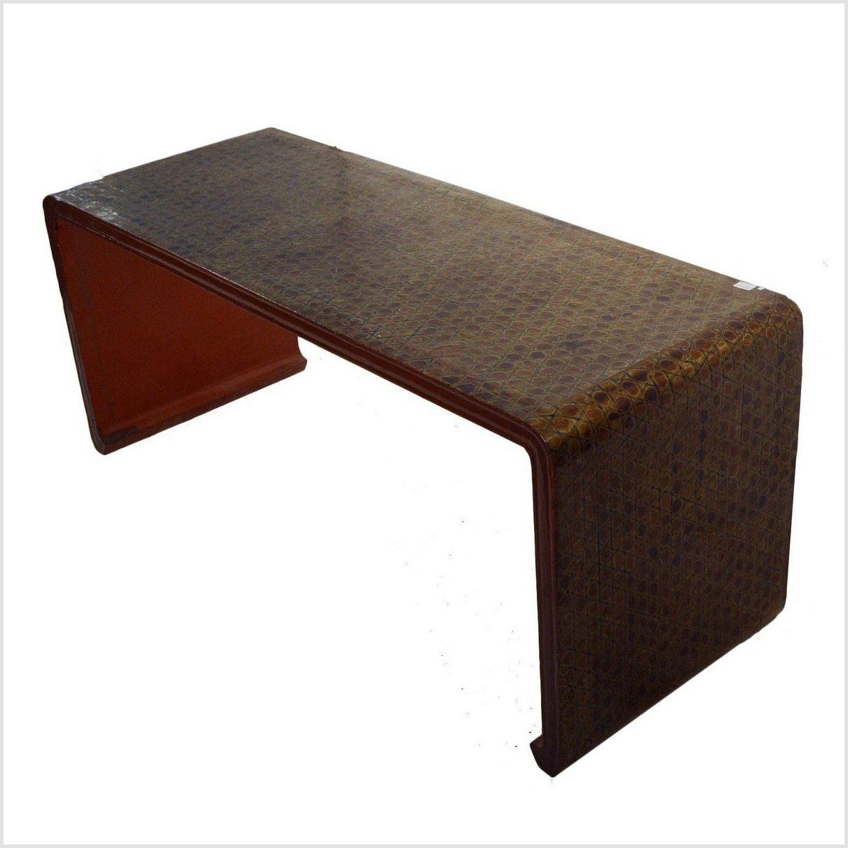 Burmese Negora Lacquer Waterfall Coffee Table-3. Asian & Chinese Furniture, Art, Antiques, Vintage Home Décor for sale at FEA Home