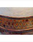 Burmese Negora Lacquerware Drum Table-6. Asian & Chinese Furniture, Art, Antiques, Vintage Home Décor for sale at FEA Home