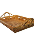 Burmese Rattan Serving Tray-1. Asian & Chinese Furniture, Art, Antiques, Vintage Home Décor for sale at FEA Home