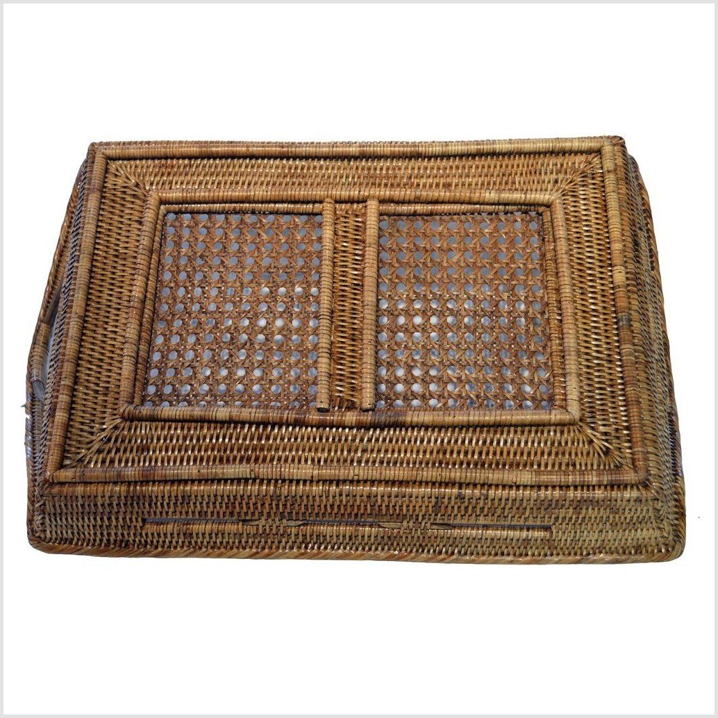 Burmese Rattan Serving Tray-7. Asian & Chinese Furniture, Art, Antiques, Vintage Home Décor for sale at FEA Home