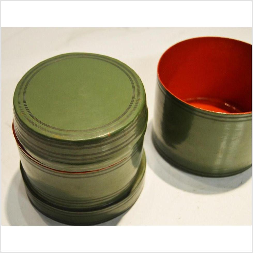 Burmese Set Vintage Wooden Canisters-5. Asian & Chinese Furniture, Art, Antiques, Vintage Home Décor for sale at FEA Home
