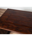 Burmese Vintage Waterfall Console Table with Scrolling Feet and Dark Patina-15. Asian & Chinese Furniture, Art, Antiques, Vintage Home Décor for sale at FEA Home