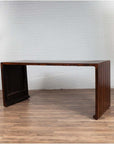 Burmese Vintage Waterfall Console Table with Scrolling Feet and Dark Patina-10. Asian & Chinese Furniture, Art, Antiques, Vintage Home Décor for sale at FEA Home
