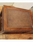 Carved Woven Rattan Top Coffee/Side Table-2. Asian & Chinese Furniture, Art, Antiques, Vintage Home Décor for sale at FEA Home