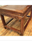Carved Woven Rattan Top Coffee/Side Table-3. Asian & Chinese Furniture, Art, Antiques, Vintage Home Décor for sale at FEA Home