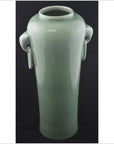 Celadon Jar with Elephant Ears-1. Asian & Chinese Furniture, Art, Antiques, Vintage Home Décor for sale at FEA Home