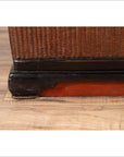 Chinese 1900s Wooden Treasure Chest with Rattan Accents and Dark Brass Hardware-5. Asian & Chinese Furniture, Art, Antiques, Vintage Home Décor for sale at FEA Home