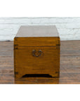 Chinese 1920s Camphor Wood Blanket Chest with Brass Hardware and Natural Patina-12. Asian & Chinese Furniture, Art, Antiques, Vintage Home Décor for sale at FEA Home
