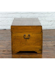 Chinese 1920s Camphor Wood Blanket Chest with Brass Hardware and Natural Patina-13. Asian & Chinese Furniture, Art, Antiques, Vintage Home Décor for sale at FEA Home