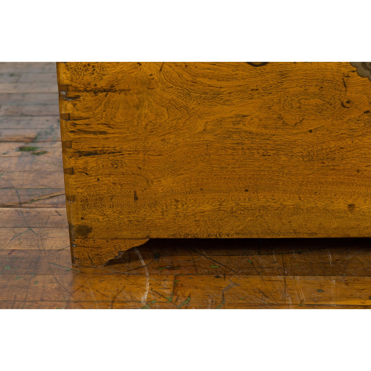 Chinese 1920s Camphor Wood Blanket Chest with Brass Hardware and Natural Patina-9. Asian & Chinese Furniture, Art, Antiques, Vintage Home Décor for sale at FEA Home