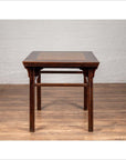 Chinese 19th Century Elmwood Center Hall Table with Ming Dynasty Stone Inset-11. Asian & Chinese Furniture, Art, Antiques, Vintage Home Décor for sale at FEA Home