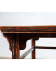 Chinese 19th Century Elmwood Center Hall Table with Ming Dynasty Stone Inset-12. Asian & Chinese Furniture, Art, Antiques, Vintage Home Décor for sale at FEA Home