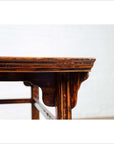 Chinese 19th Century Elmwood Center Hall Table with Ming Dynasty Stone Inset-13. Asian & Chinese Furniture, Art, Antiques, Vintage Home Décor for sale at FEA Home