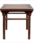 Chinese 19th Century Elmwood Center Hall Table with Ming Dynasty Stone Inset-1. Asian & Chinese Furniture, Art, Antiques, Vintage Home Décor for sale at FEA Home