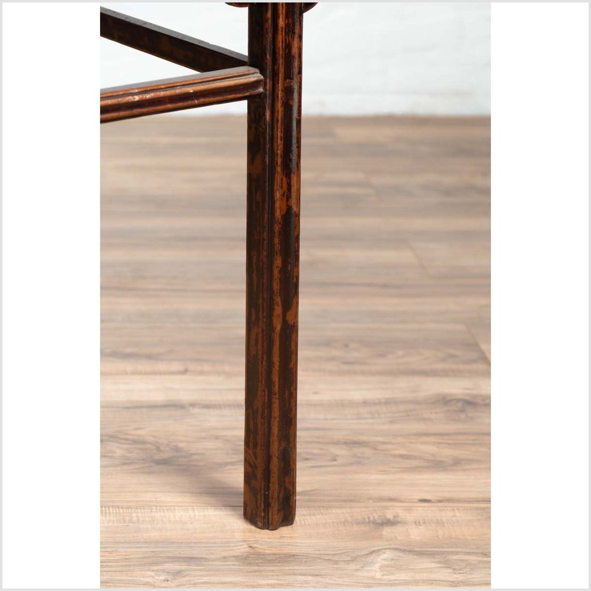 Chinese 19th Century Elmwood Center Hall Table with Ming Dynasty Stone Inset-8. Asian & Chinese Furniture, Art, Antiques, Vintage Home Décor for sale at FEA Home