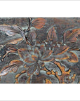Dark rosewood wall plaque with hand-carved lacquered bird and foliage design, 19th-century Chinese style.