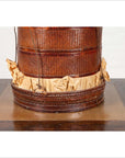 Chinese 19th Century Tiered Food Basket with Stacking Parts, Paper and Rope Ties-4. Asian & Chinese Furniture, Art, Antiques, Vintage Home Décor for sale at FEA Home