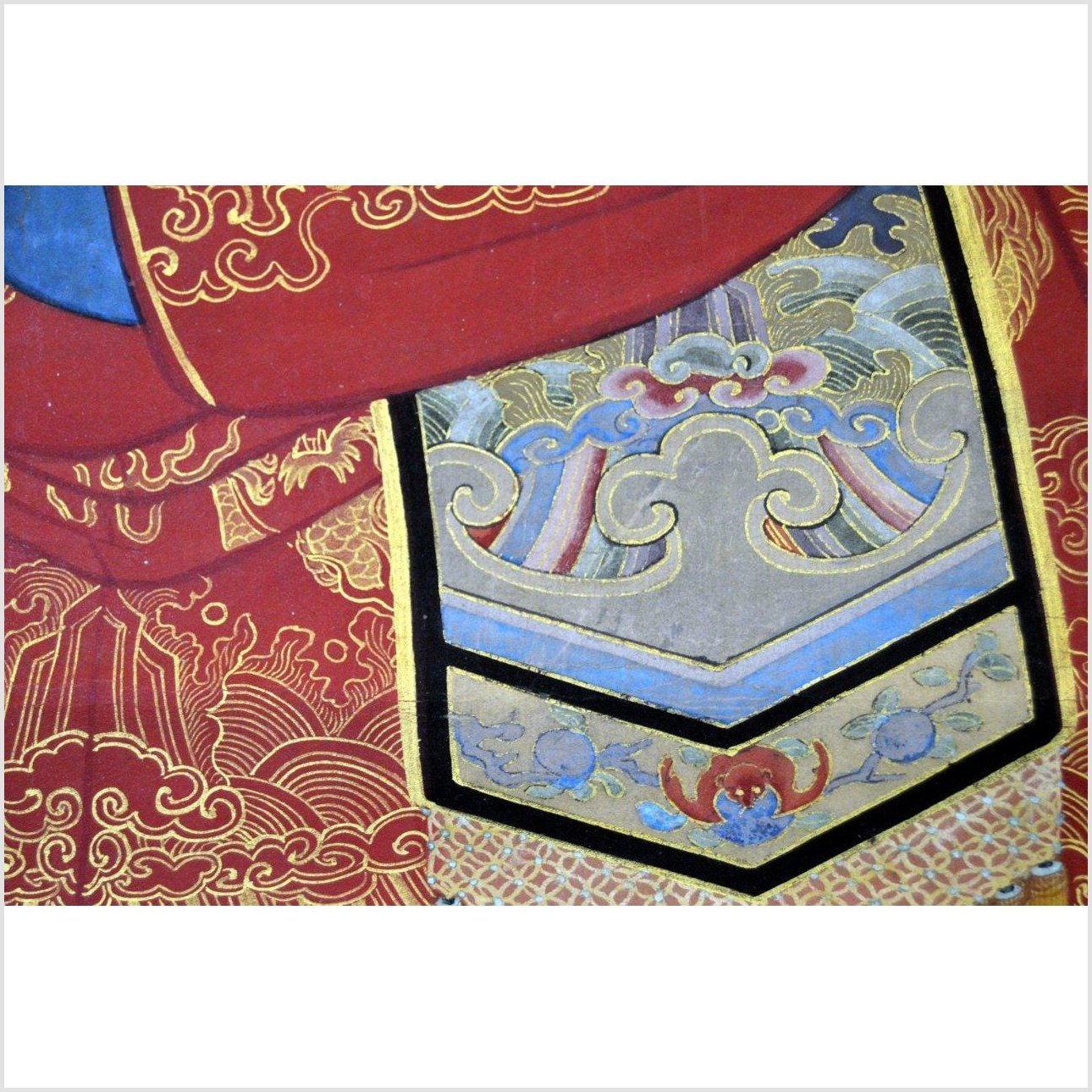 Chinese Ancestor Painting on Linen Canvas-7. Asian & Chinese Furniture, Art, Antiques, Vintage Home Décor for sale at FEA Home