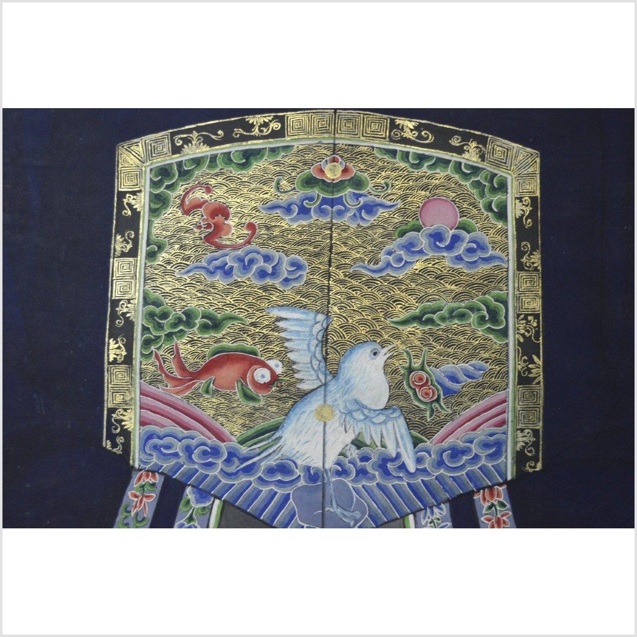 Chinese Ancestors Painting on Linen Canvas-6. Asian & Chinese Furniture, Art, Antiques, Vintage Home Décor for sale at FEA Home